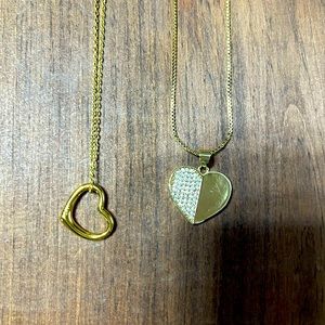 Gold plated necklaces